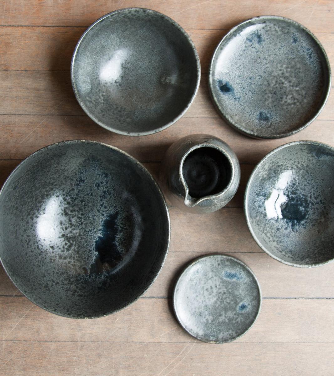 Large Deep Bowl 12Black Glaze Kasper Würtz - Image 5