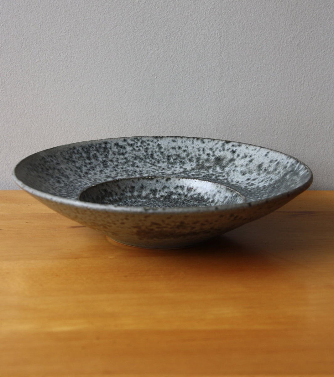 Large Flat Out Bowl 11Grey Glaze Kasper Würtz - Image 2
