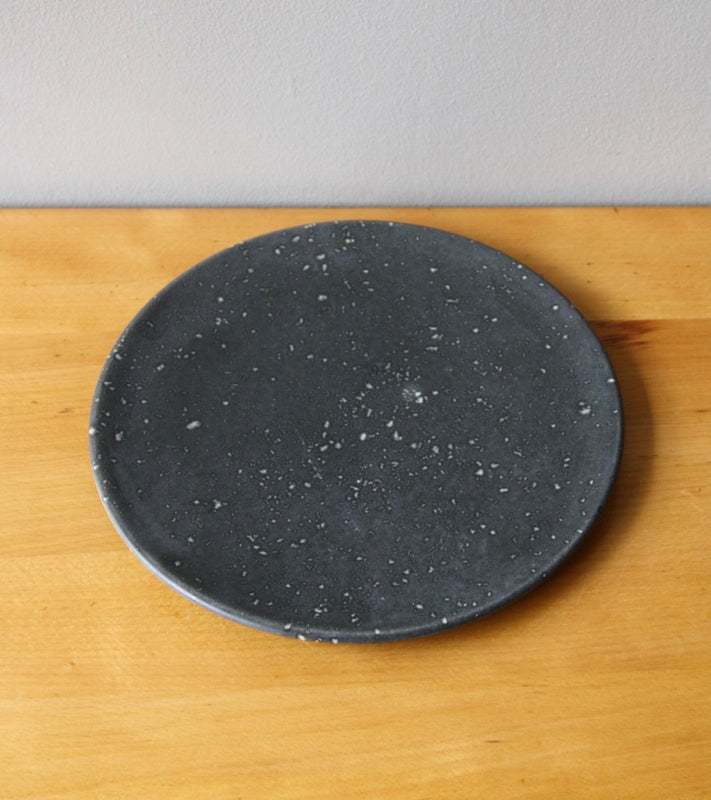 Large Flat Plate 6Black & White Glaze Kasper Würtz - Image 4