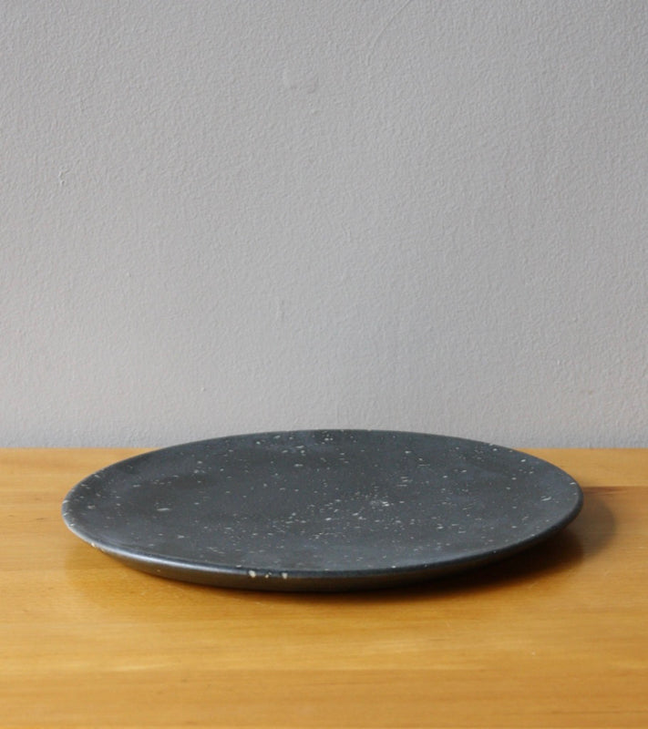 Large Flat Plate 6Black & White Glaze Kasper Würtz - Image 6