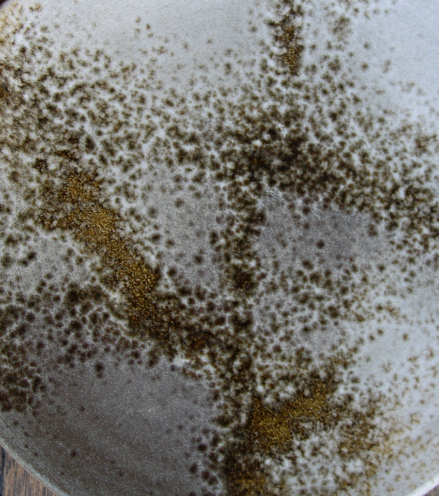 Large Flat Plate 6White & Brown Glaze Kapser Würtz - Image 10