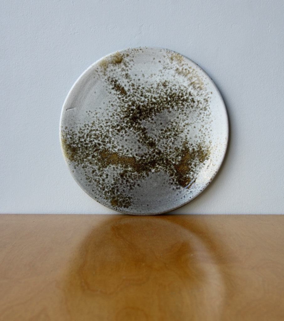 Large Flat Plate 6White & Brown Glaze Kapser Würtz - Image 2