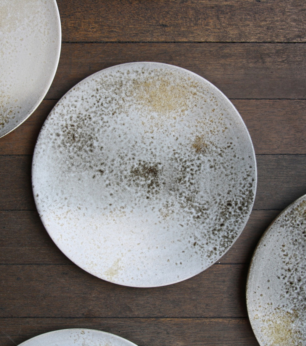 Large Flat Plate 6White & Brown Glaze Kapser Würtz - Image 8