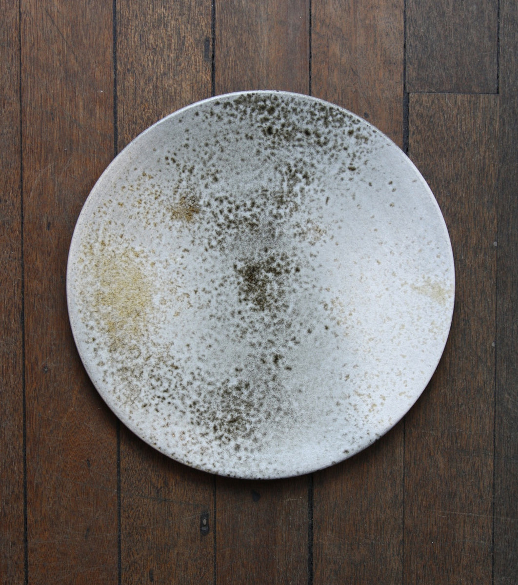 Large Flat Plate 6White & Brown Glaze Kapser Würtz - Image 9