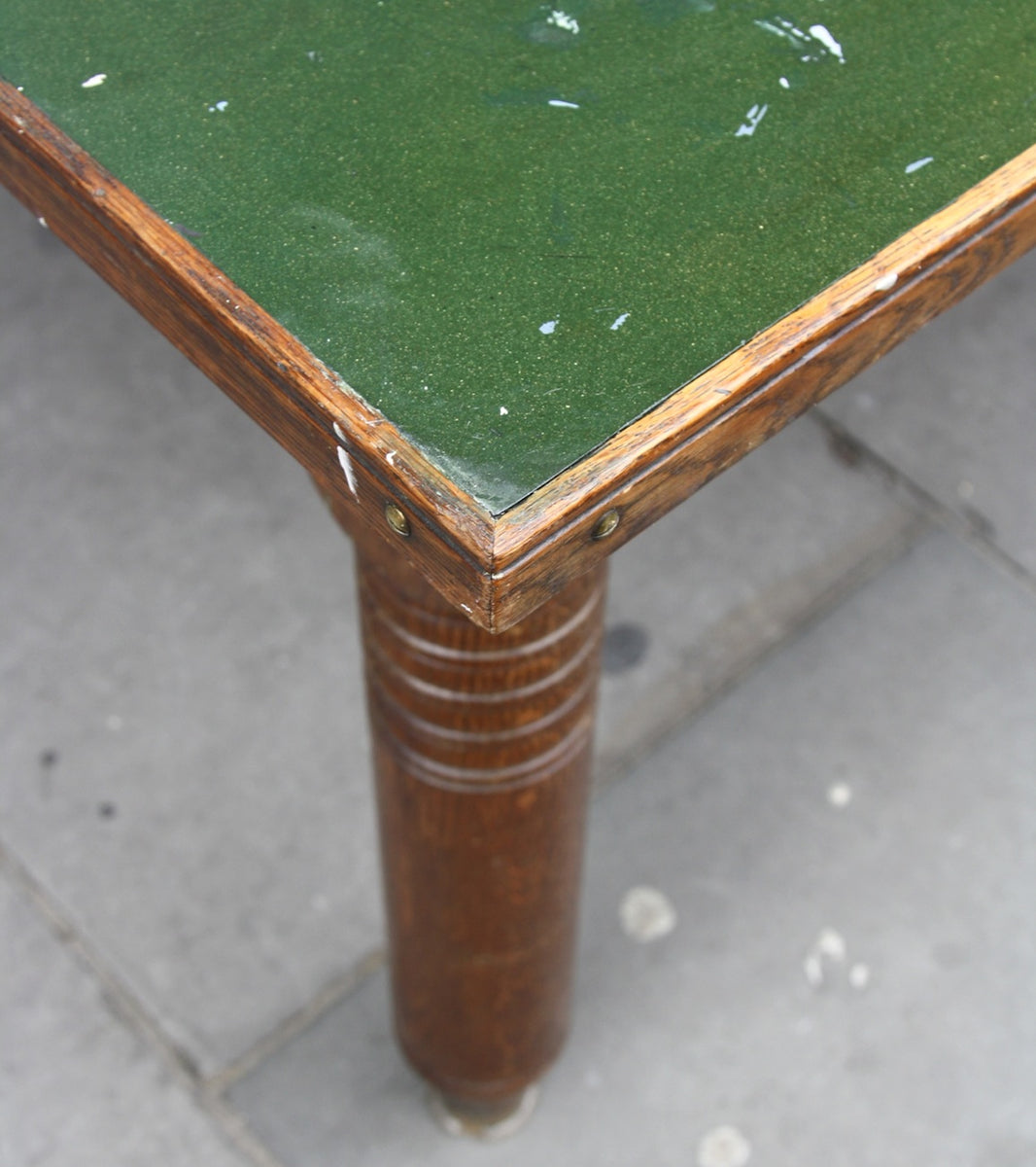 Large Oak Desk with Map Drawer Danish - Image 3