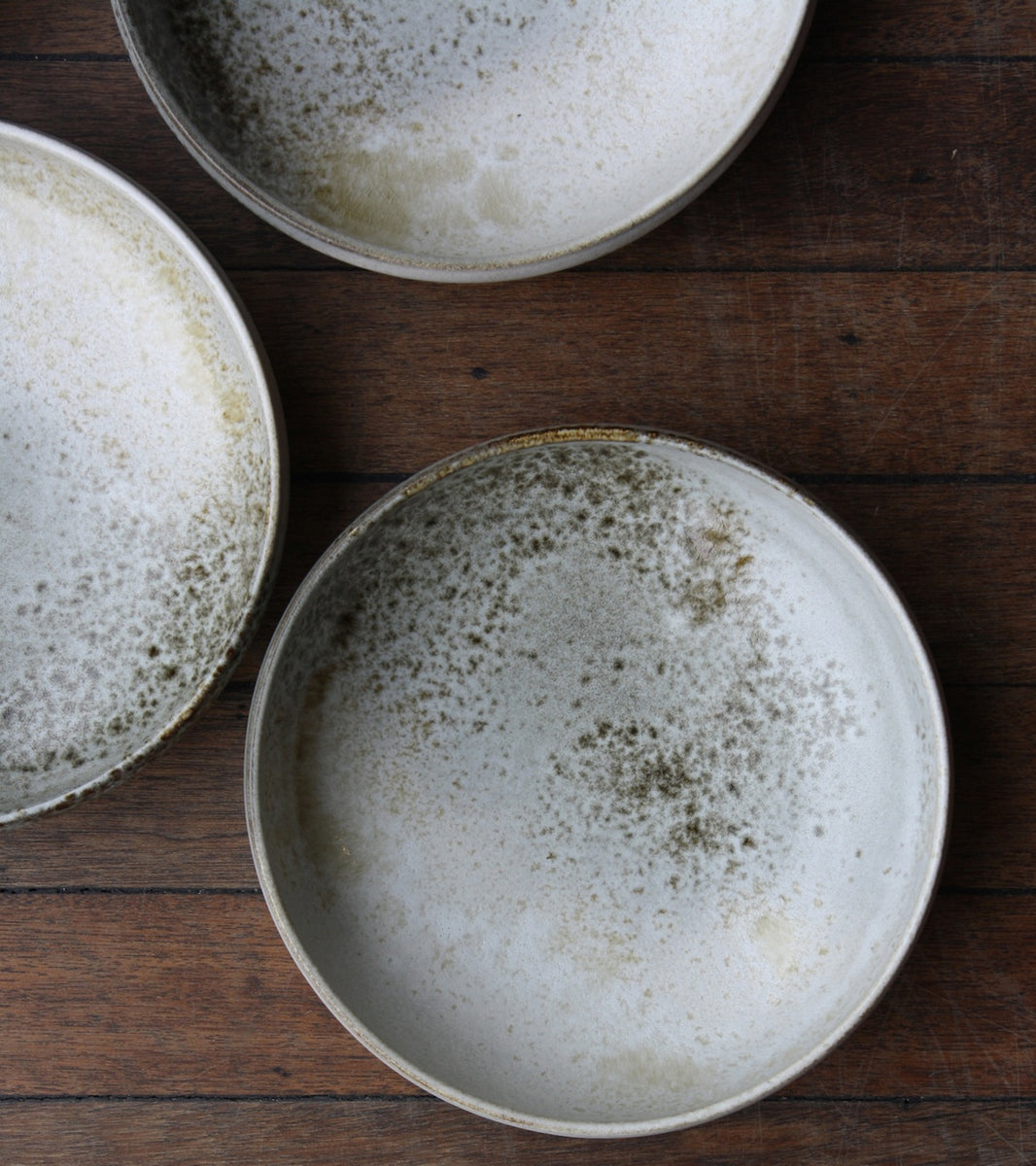 Large Shallow Bowl 13White & Brown Glaze Kasper Würtz - Image 10