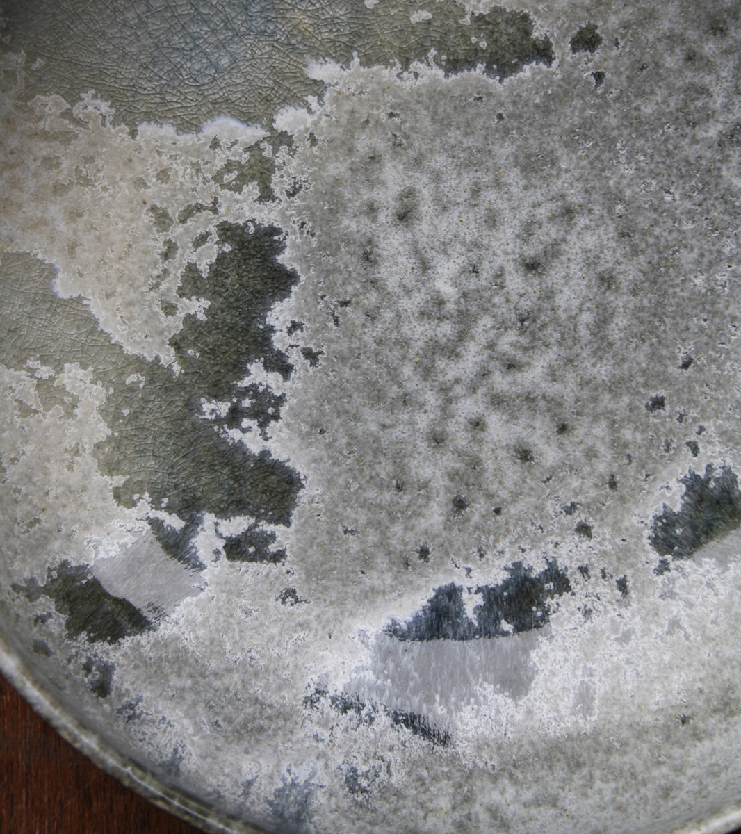 Large Shallow Bowl 13White & Soft Blue Glaze Kasper Würtz - Image 8