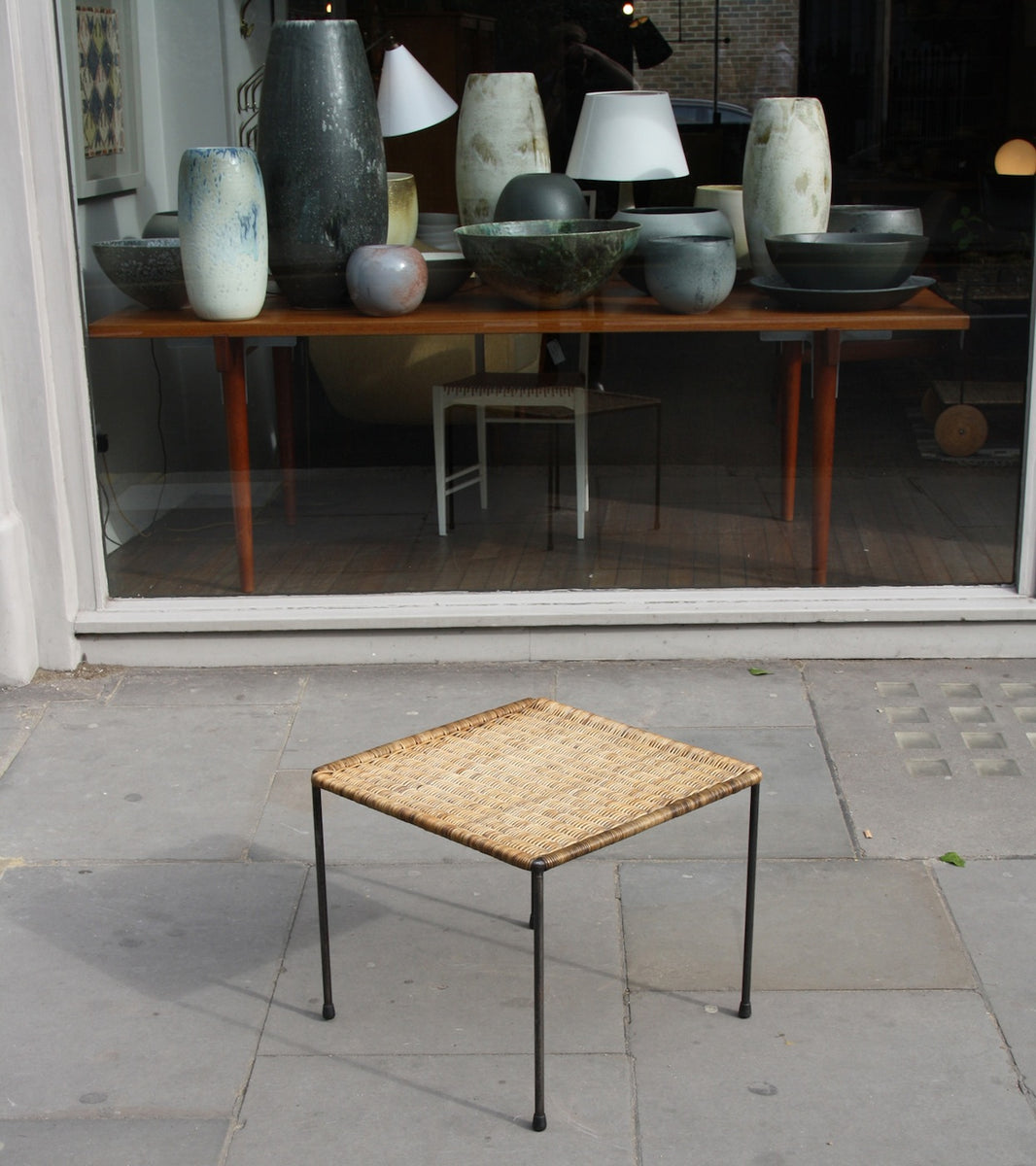 Large Square Wicker Table Carl Auböck - Image 10