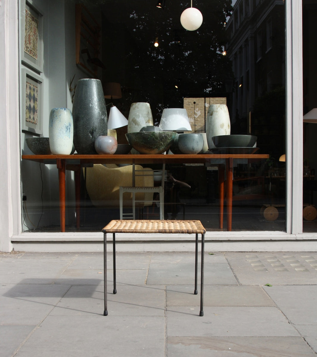Large Square Wicker Table Carl Auböck - Image 1