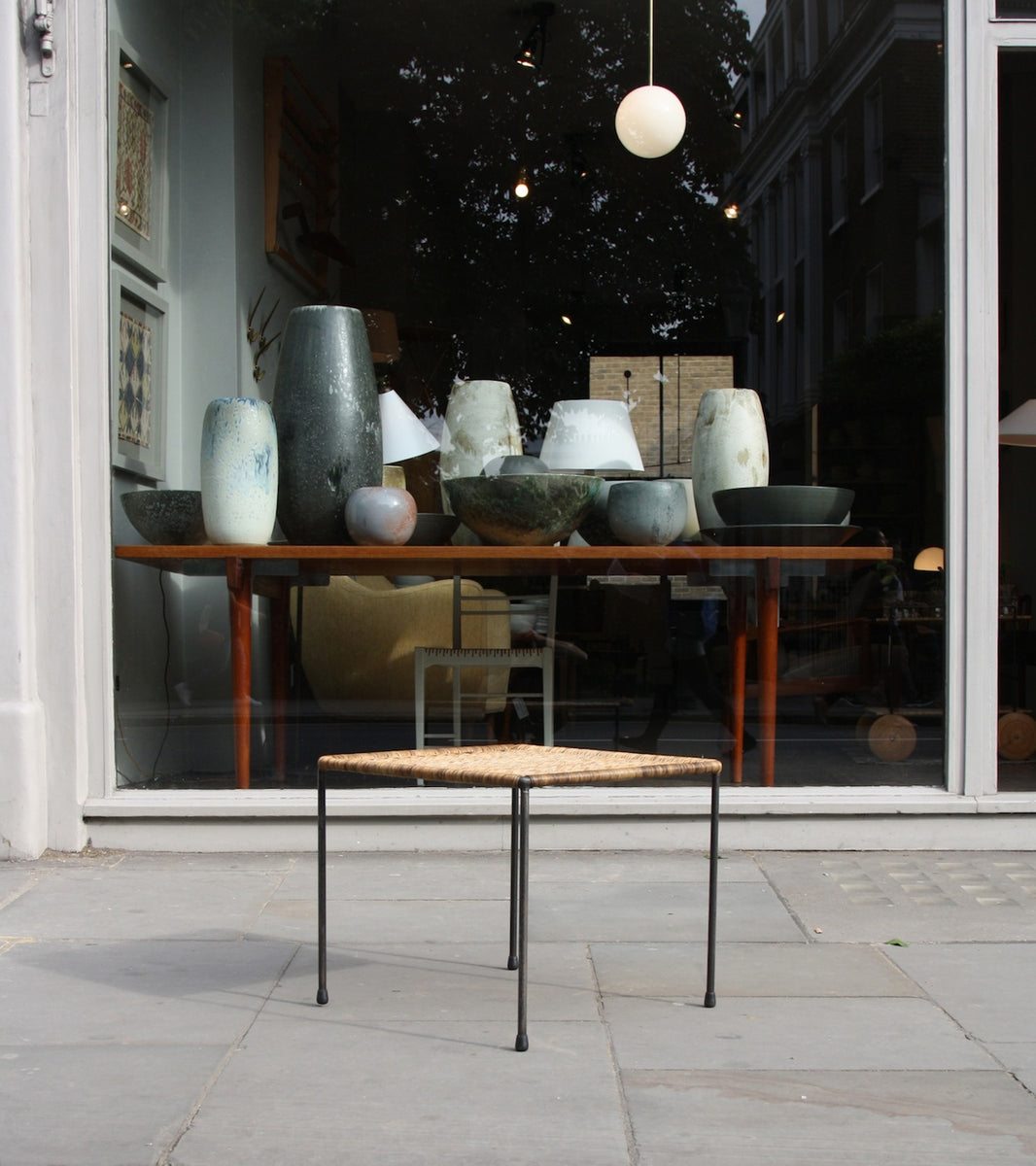 Large Square Wicker Table Carl Auböck - Image 3