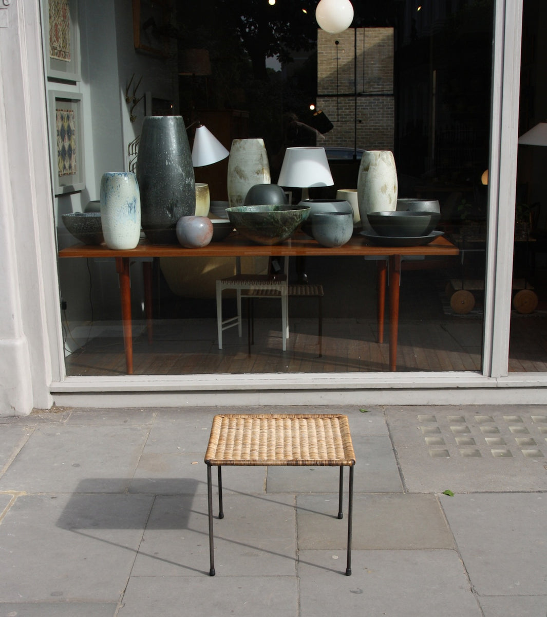 Large Square Wicker Table Carl Auböck - Image 4
