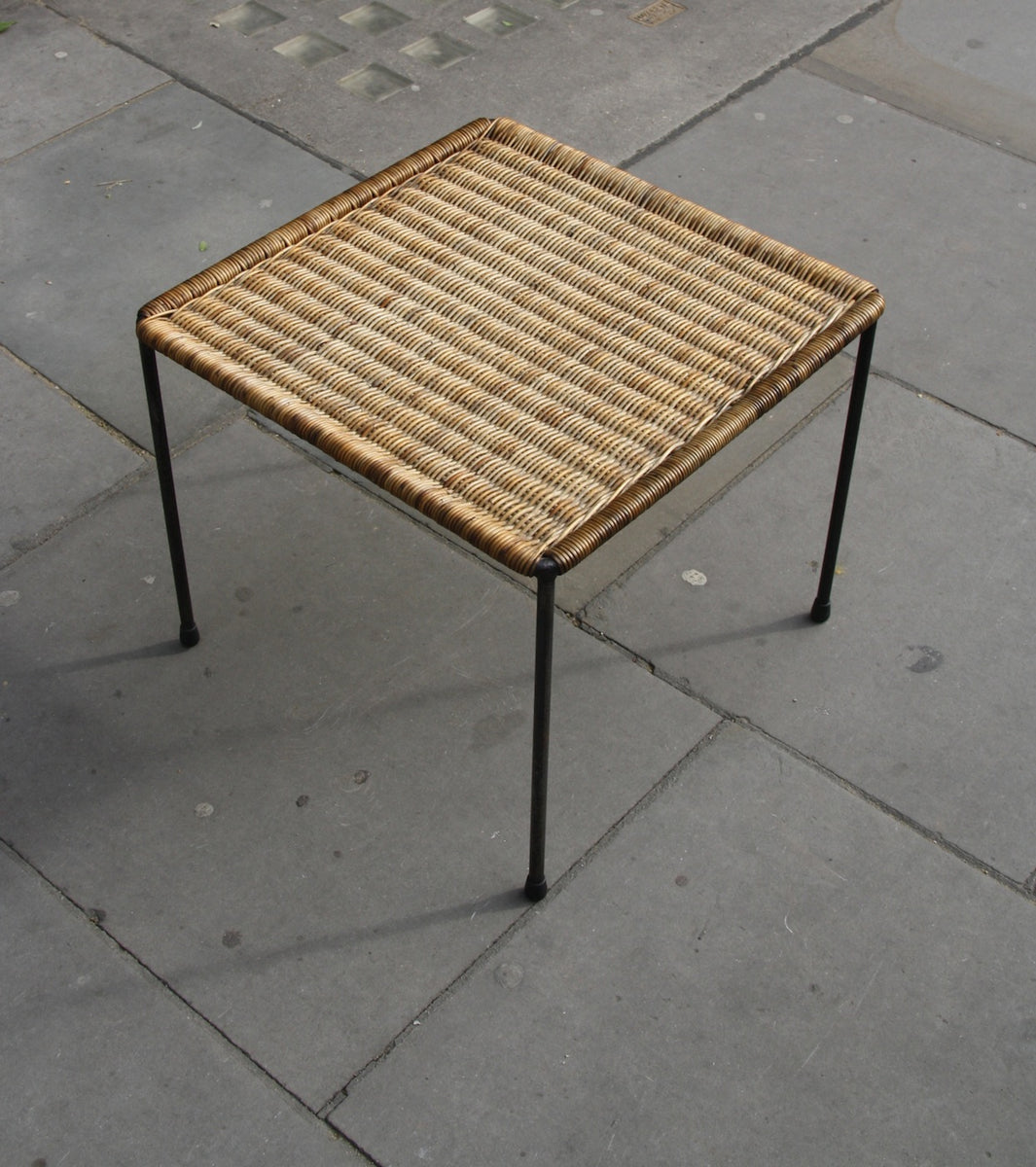Large Square Wicker Table Carl Auböck - Image 6