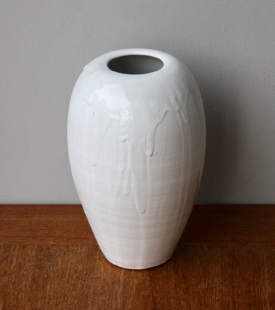 Large Tall Vase White Glaze Kasper Würtz - Image 1