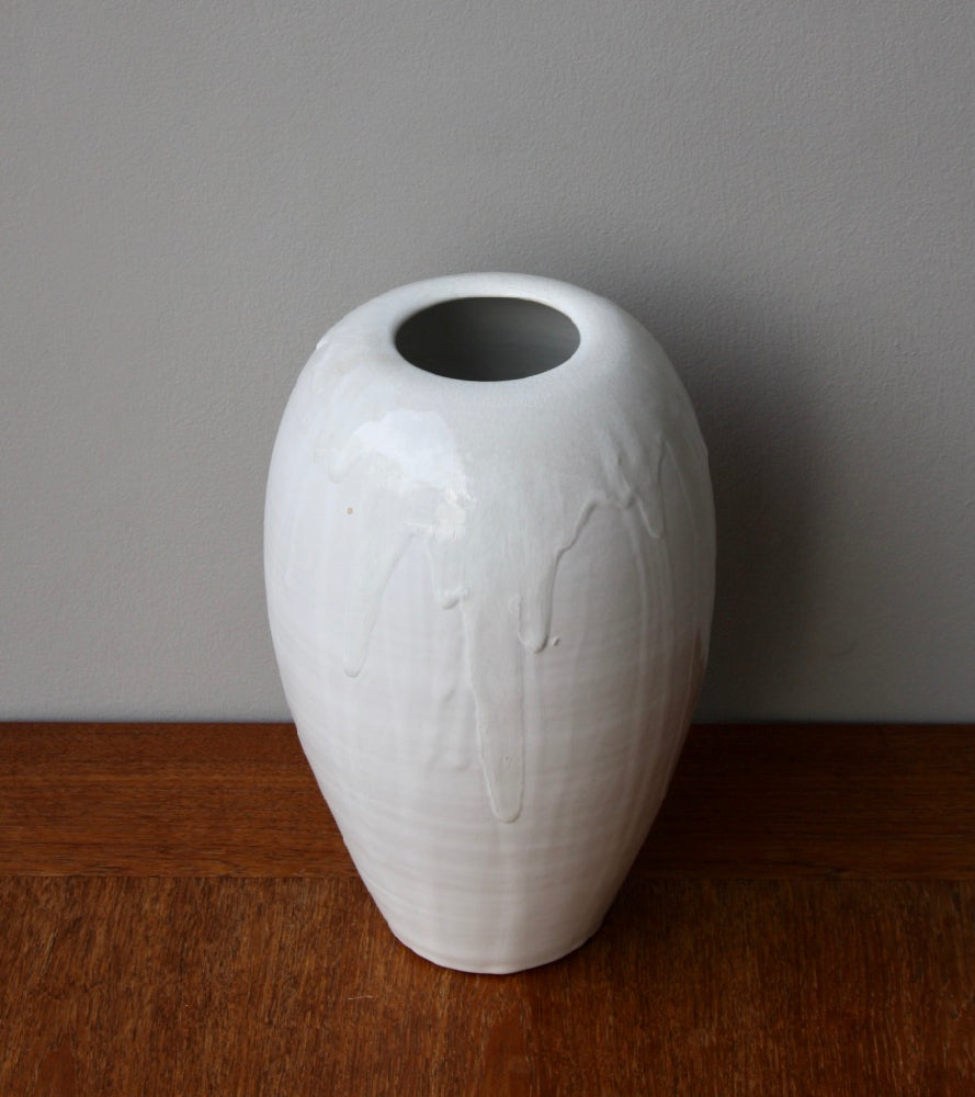 Large Tall Vase White Glaze Kasper Würtz - Image 3
