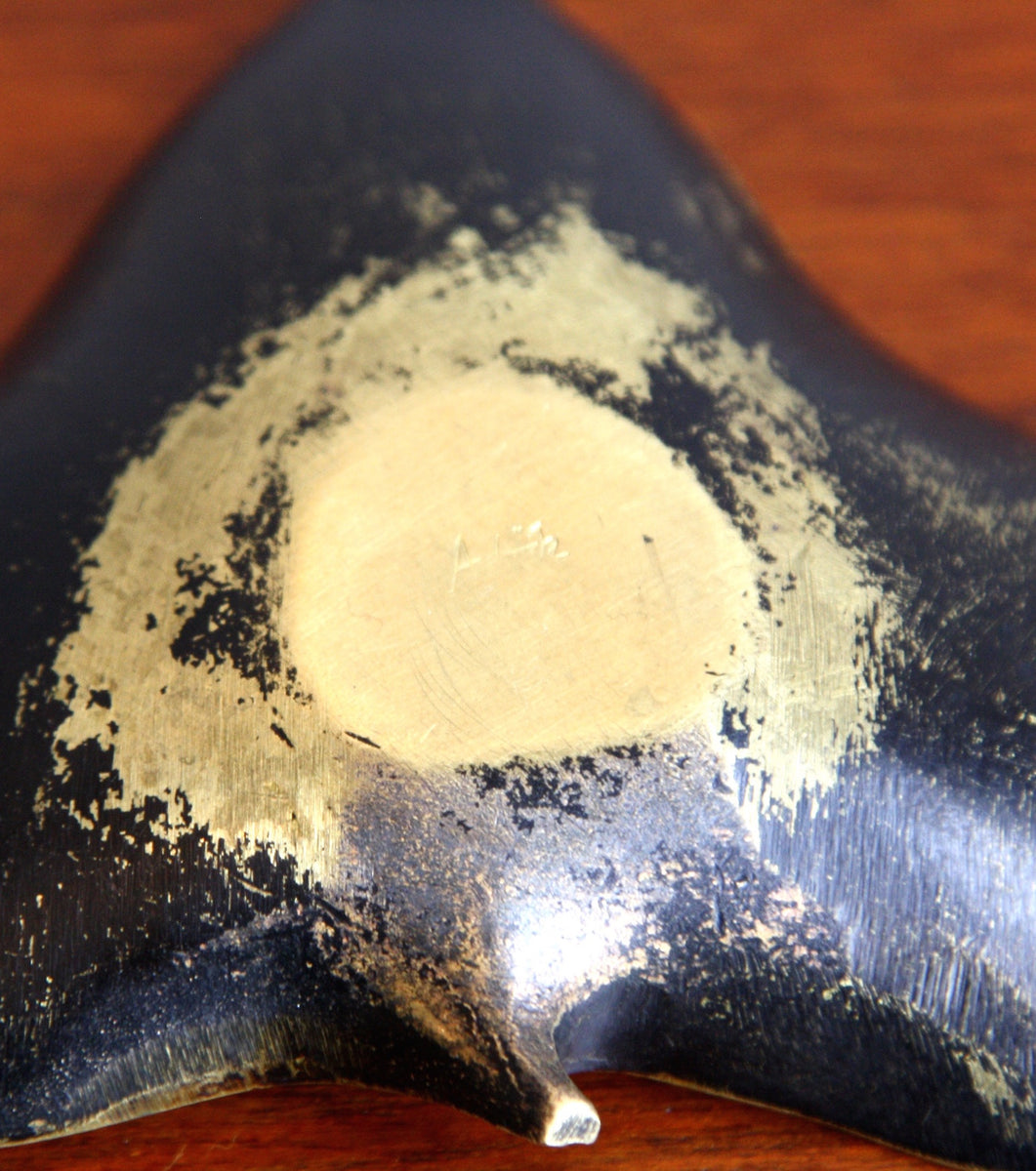 Back view of 20th Century Leaf Ashtray  Carl Auböck - Image 4