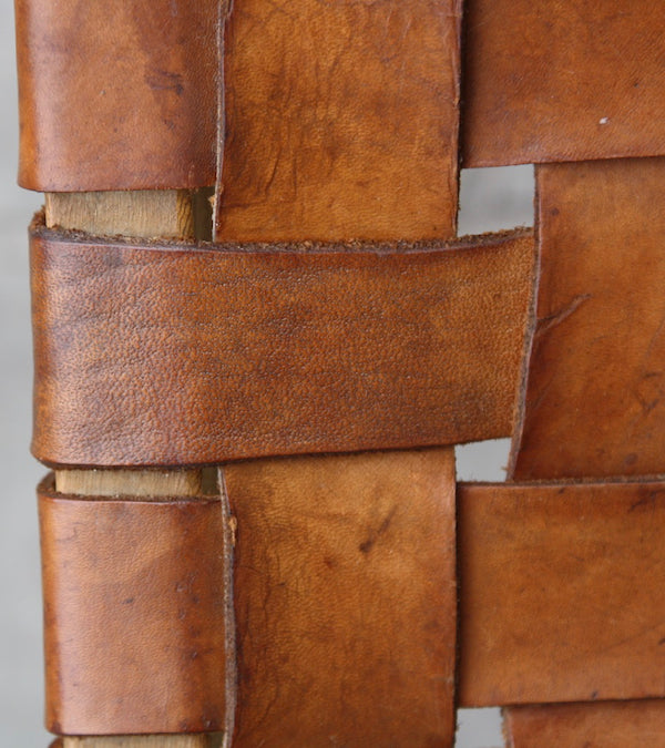 Leather Top Stool Denmark 1950s - Image 7