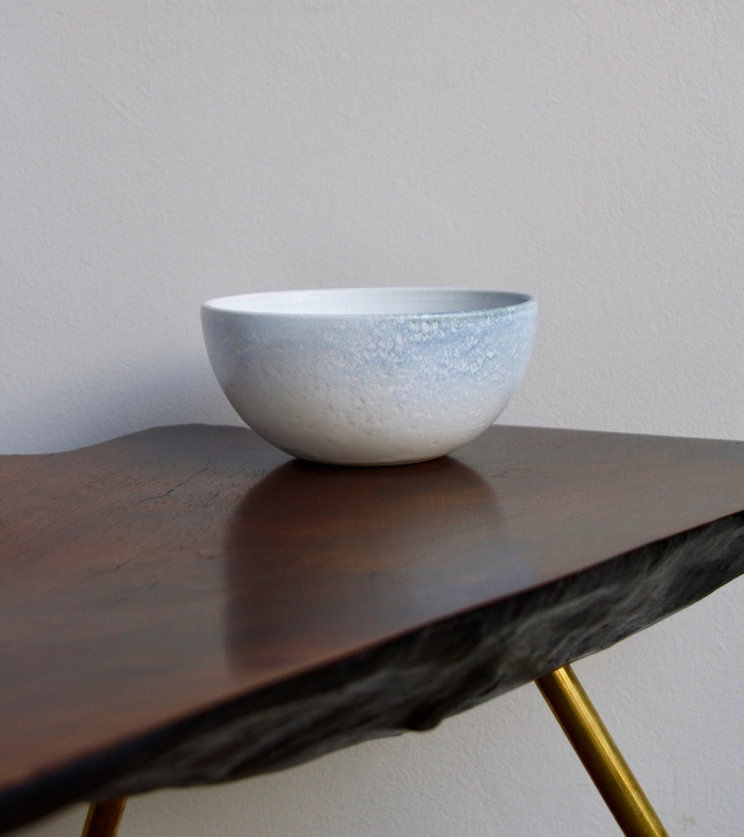 Medium Deep Bowl 10White & Blue Glaze Kasper Würtz - Image 11