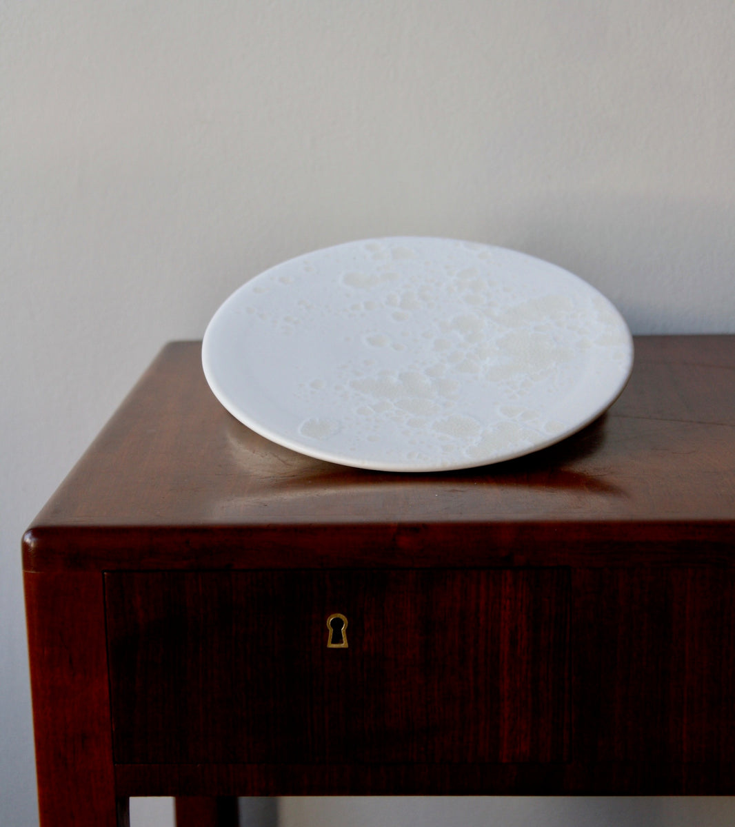 Medium Flat Plate 5Ivory White Glaze Kasper Würtz - Image 5