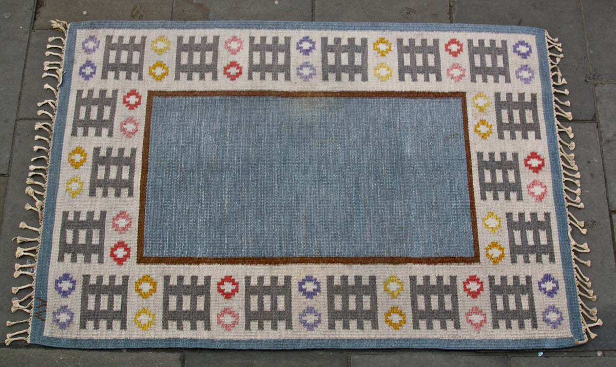 Medium Rug #1 Mai Wellner - Image 3 flatware rug quality made in scandinavia 