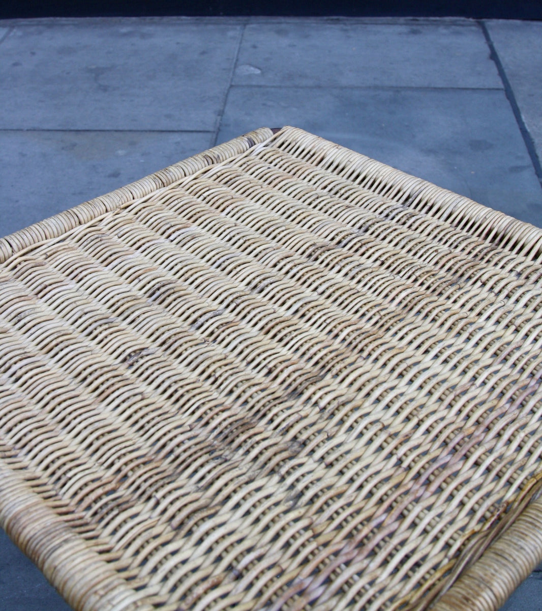 Medium Square Wicker Table Carl Auböck - Image 10