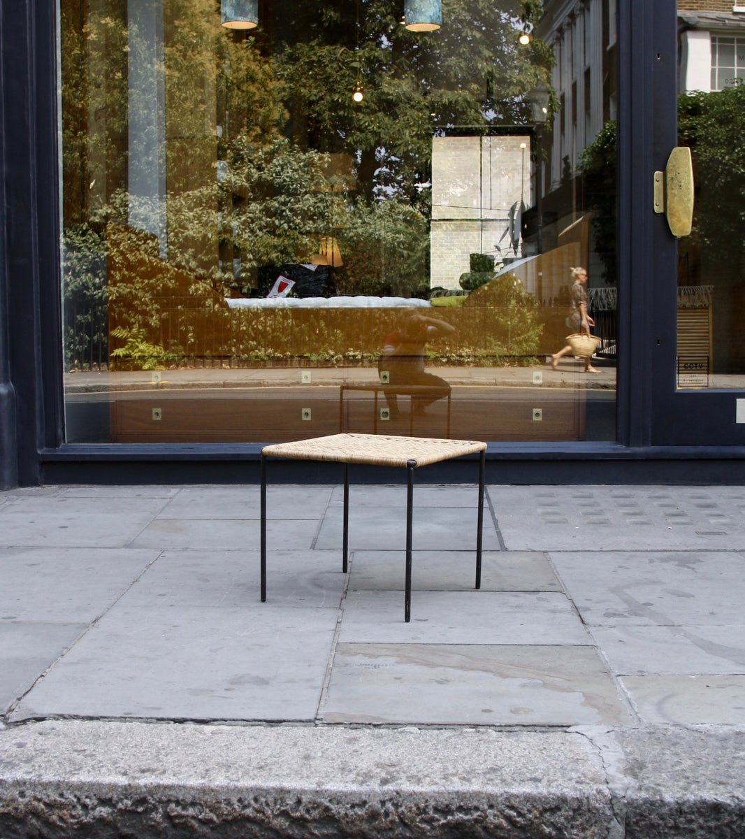 Medium Square Wicker Table Carl Auböck - Image 11