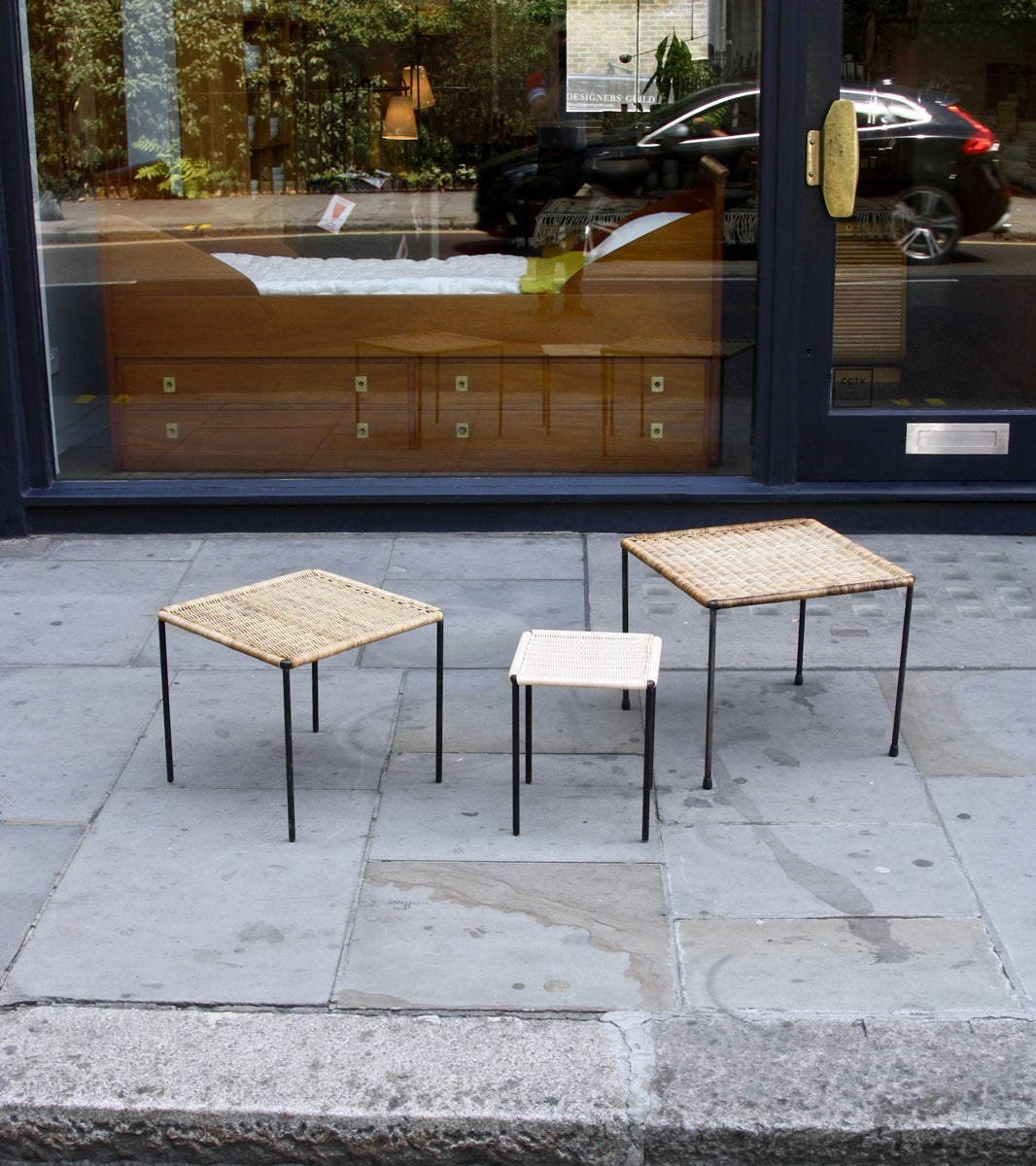 Medium Square Wicker Table Carl Auböck - Image 13