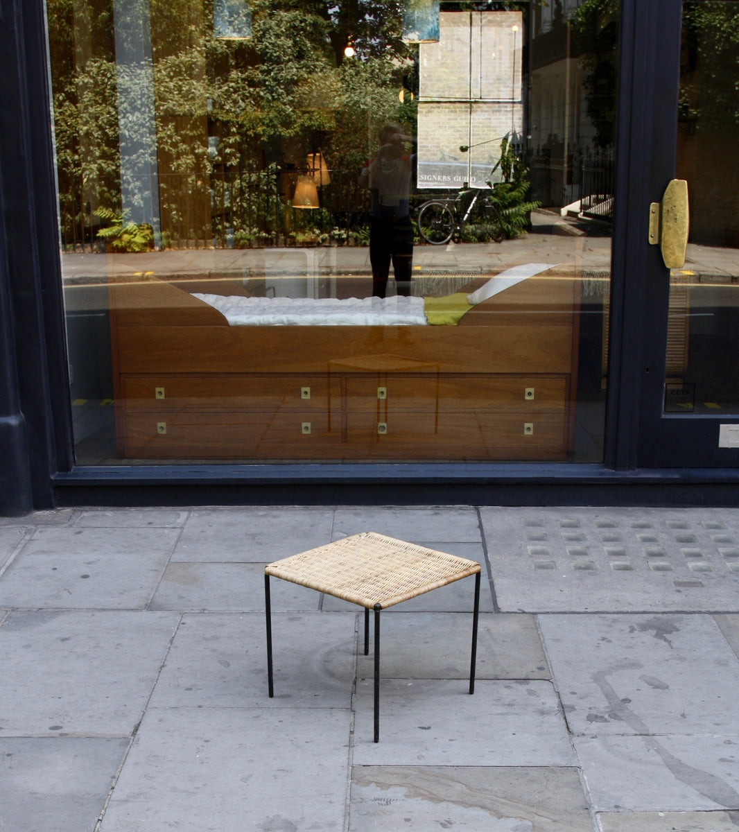 Medium Square Wicker Table Carl Auböck - Image 1