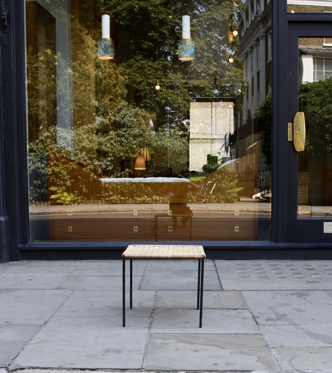Medium Square Wicker Table Carl Auböck - Image 2
