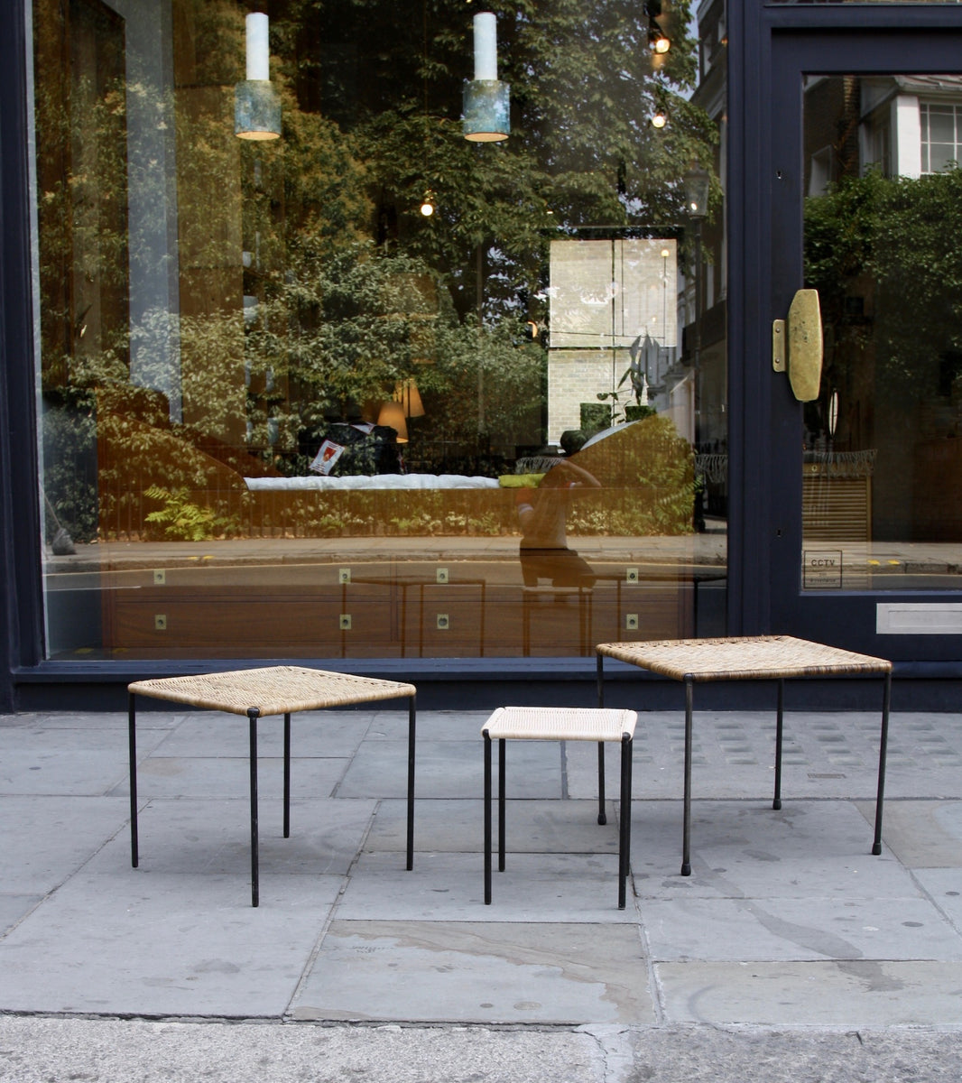 Medium Square Wicker Table Carl Auböck - Image 3
