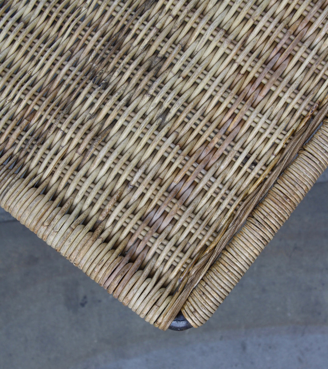 Medium Square Wicker Table Carl Auböck - Image 7