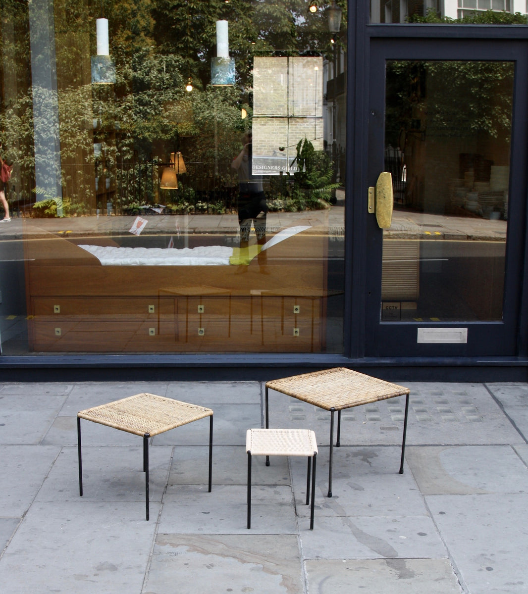 Medium Square Wicker Table Carl Auböck - Image 8