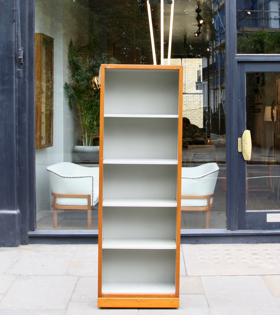 Narrow Bookcase Børge Mogensen & Grete Meyer - oregon pine Quality Danish Modern Beautiful Handmade Danish Design Architect Designed Simple Built for the future Storage original 