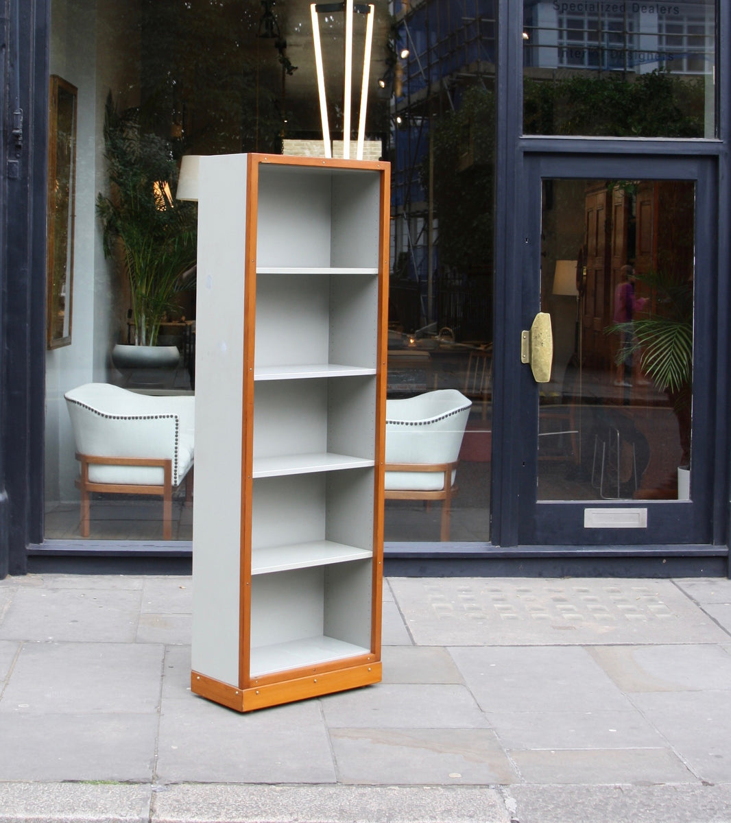 Narrow Bookcase Børge Mogensen & Grete Meyer - original Quality Danish Modern Beautiful Handmade Danish Design Architect Designed Simple Built for the future Storage original 