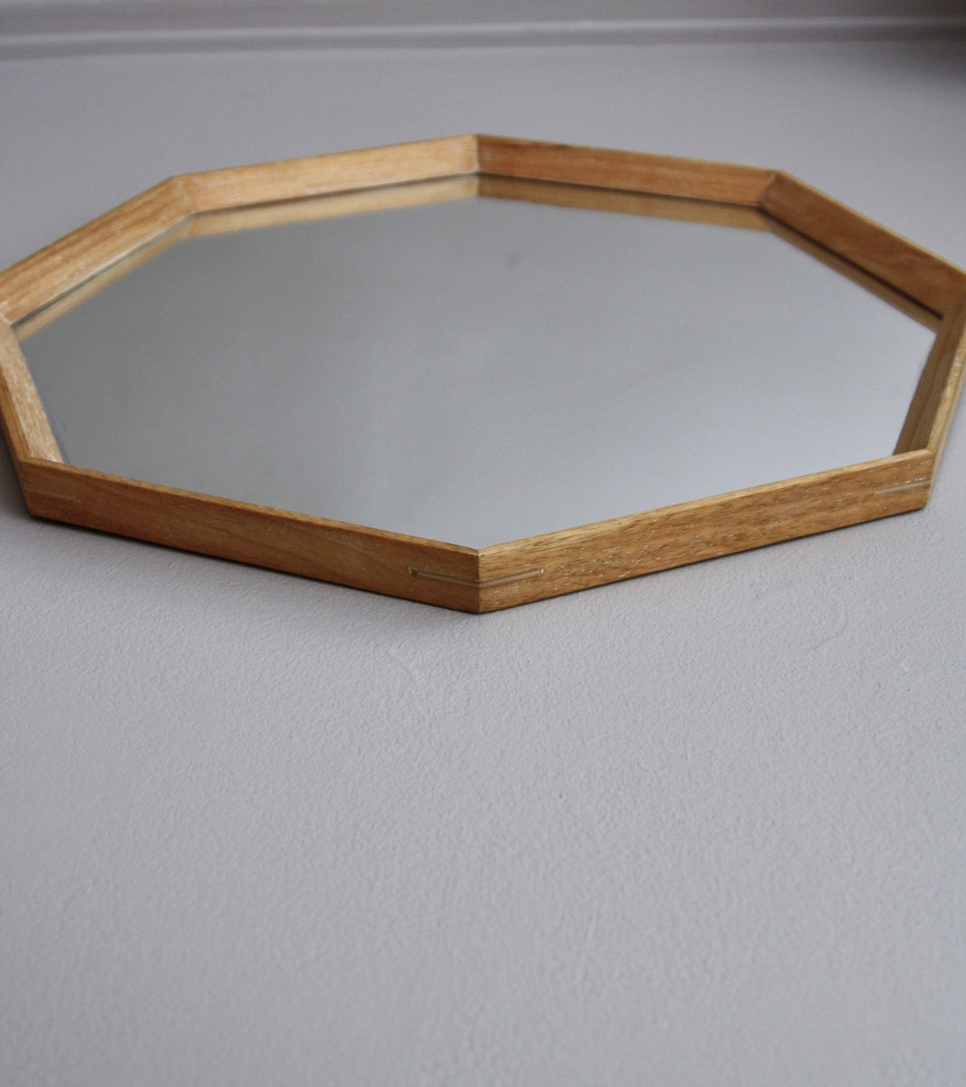 Octagonal Wall Mirror Denmark 1950s  - Image 4