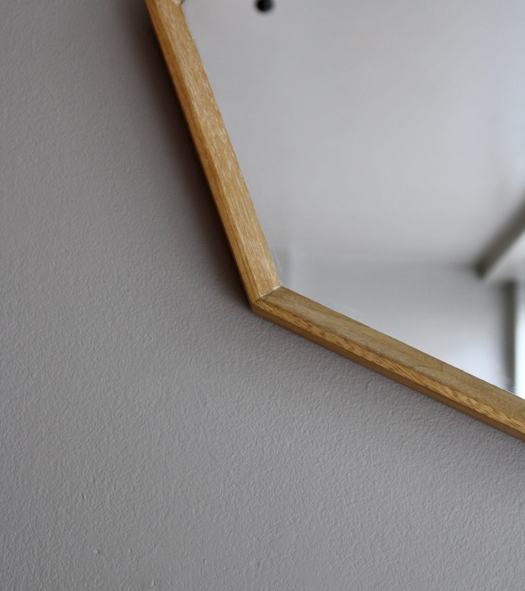 Octagonal Wall Mirror Denmark 1950s  - Image 5