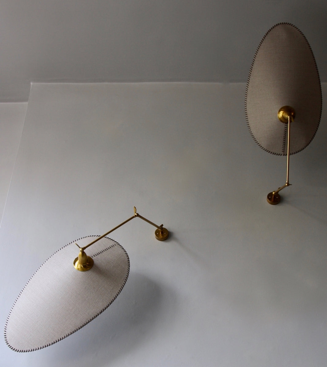Pair of Articulated Wall Lights Italy, 1950s - Image 4