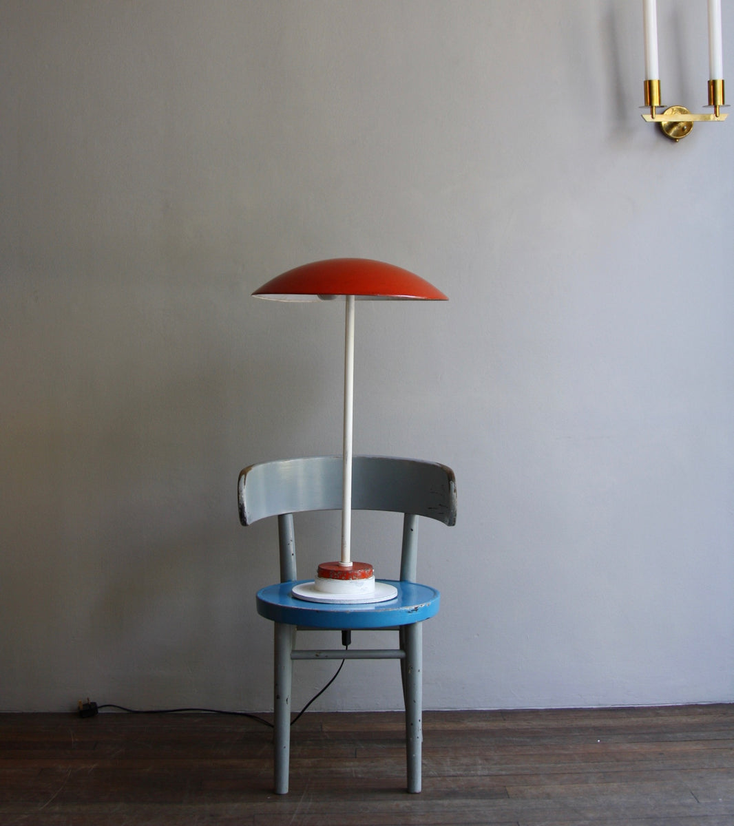 Pair of Huge Metal Lamps Europe, Late-1940s - Image 12