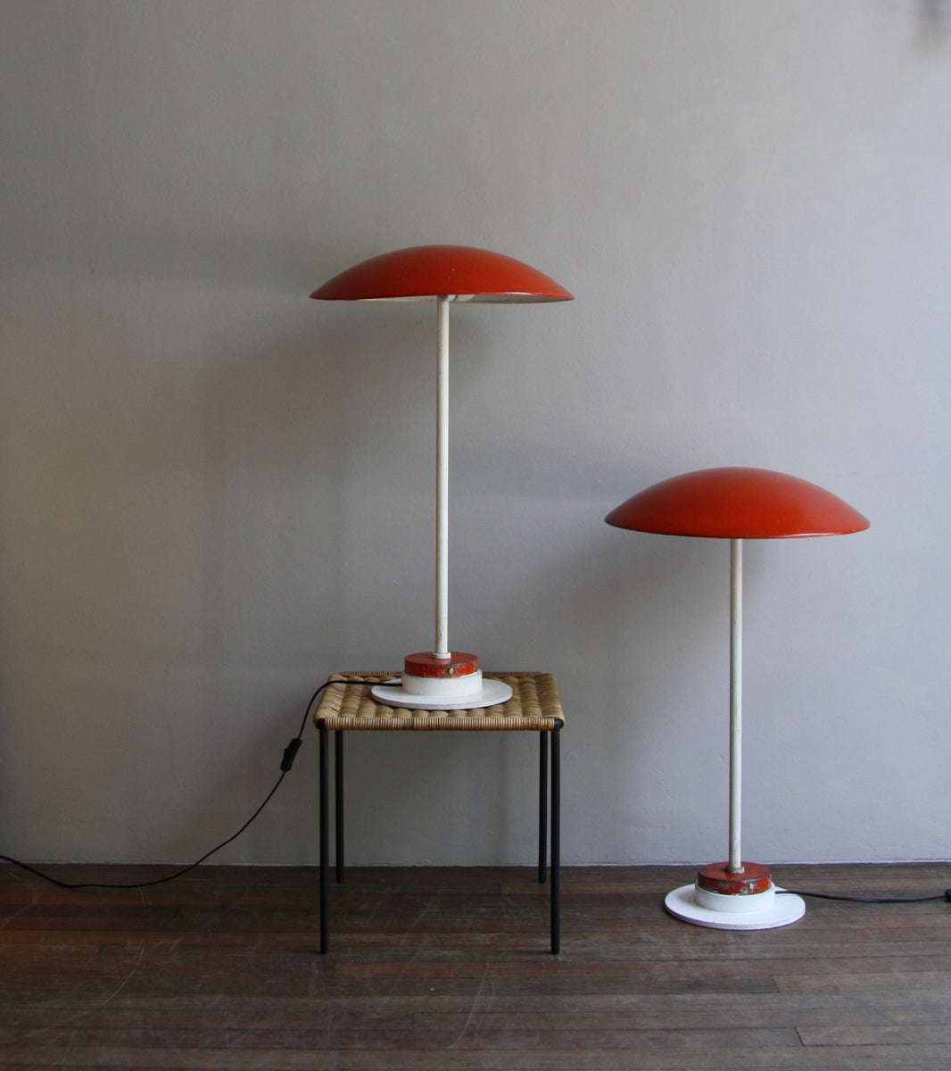 Pair of Huge Metal Lamps Europe, Late-1940s - Image 15