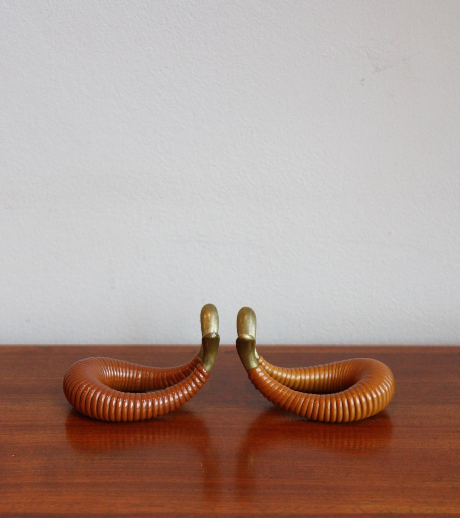 Pair of Pipe Holders Carl Auböck - Image 1