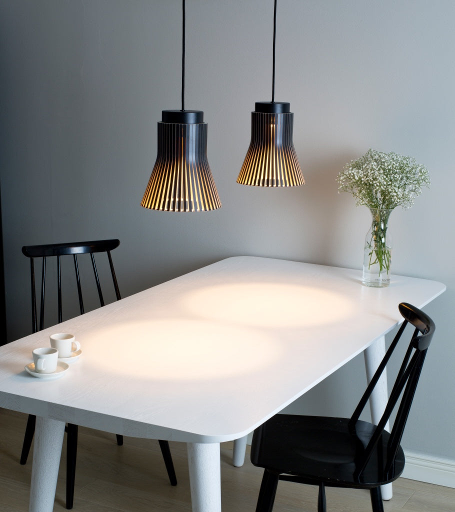 dining table Seppo Koho Pendant light Secto Finland Petite 4600 Black 