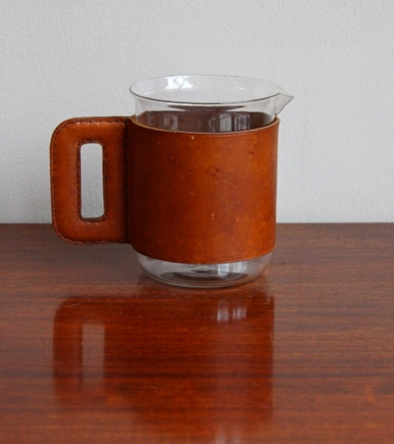 Pitcher with Leather Handle Carl Auböck - Image 1