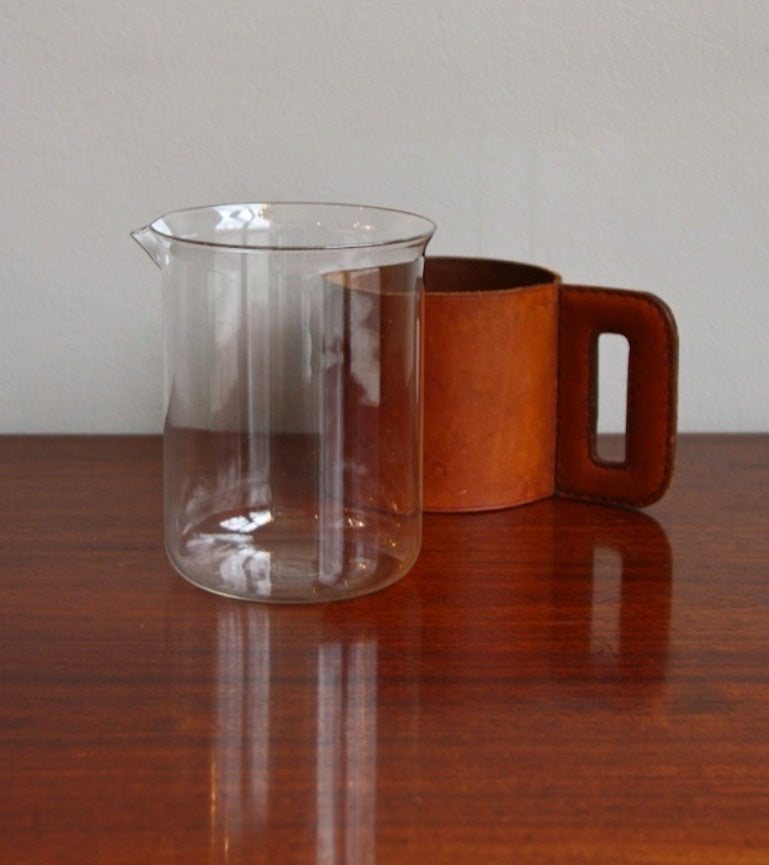 Vintage Pitcher with Leather Handle Carl Auböck - Image 4