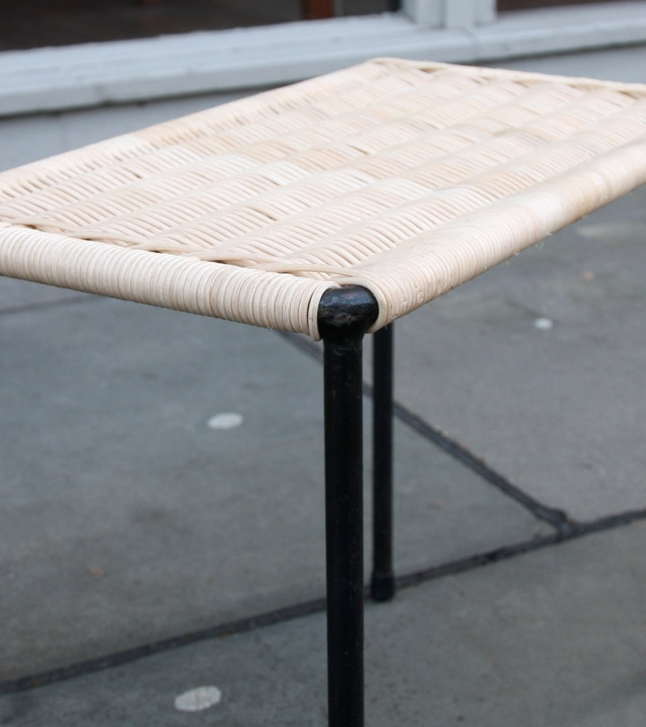 Rectangular Wicker Side Table Carl Auböck - Image 5