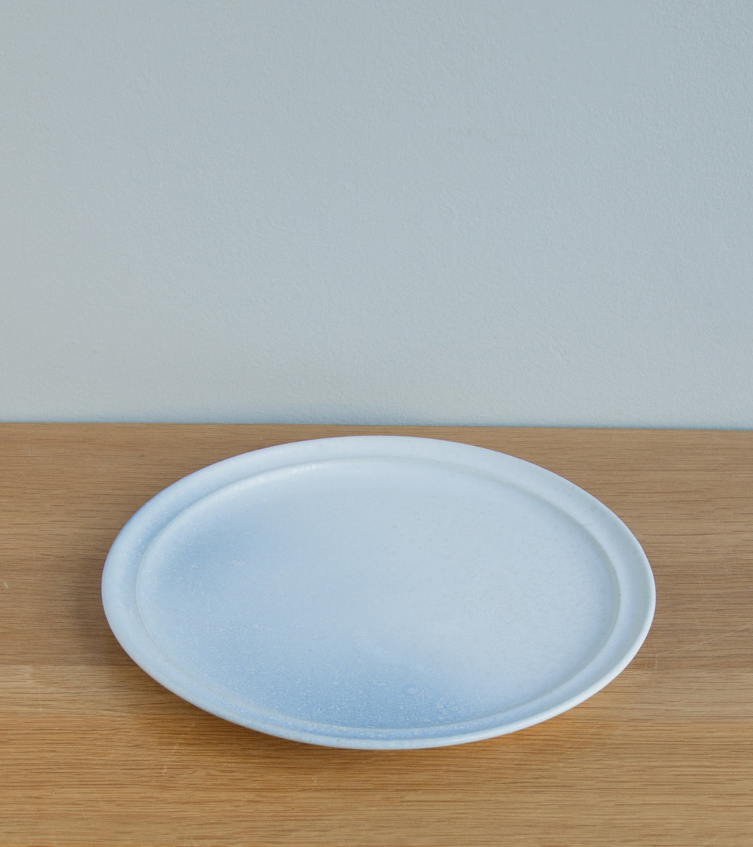 Rimmed 'Noma' Plate White & Blue Glaze Kasper Würtz - Image 1