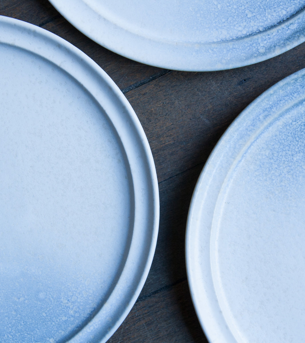 Rimmed 'Noma' Plate White & Blue Glaze Kasper Würtz - Image 7