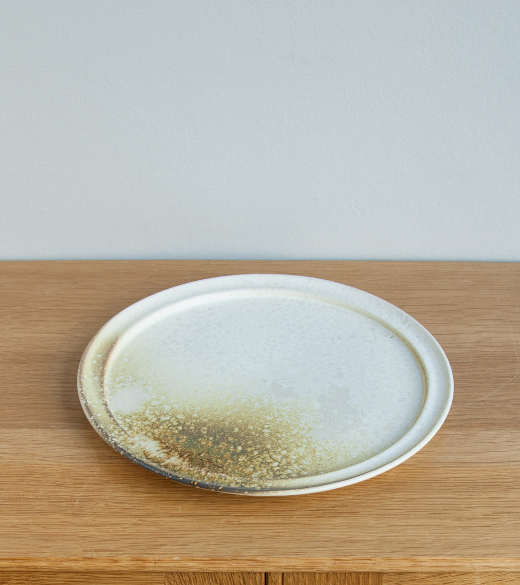 Rimmed 'Noma' Plate White & Yellow Glaze Kasper Würtz - Image 1