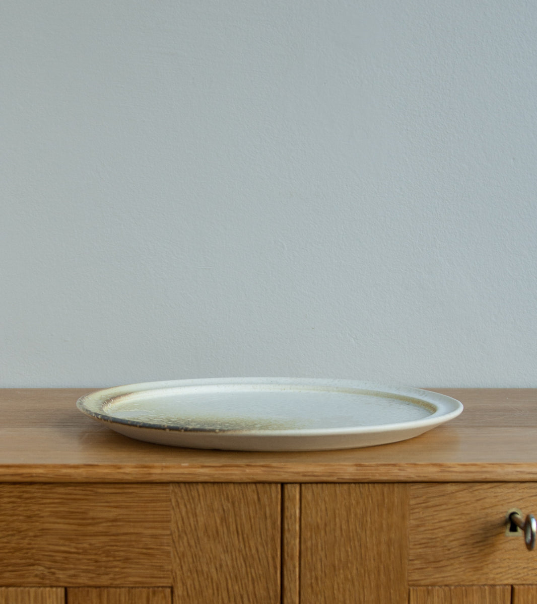 Rimmed 'Noma' Plate White & Yellow Glaze Kasper Würtz - Image 3