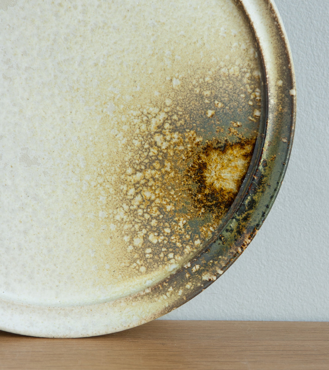 Rimmed 'Noma' Plate White & Yellow Glaze Kasper Würtz - Image 7