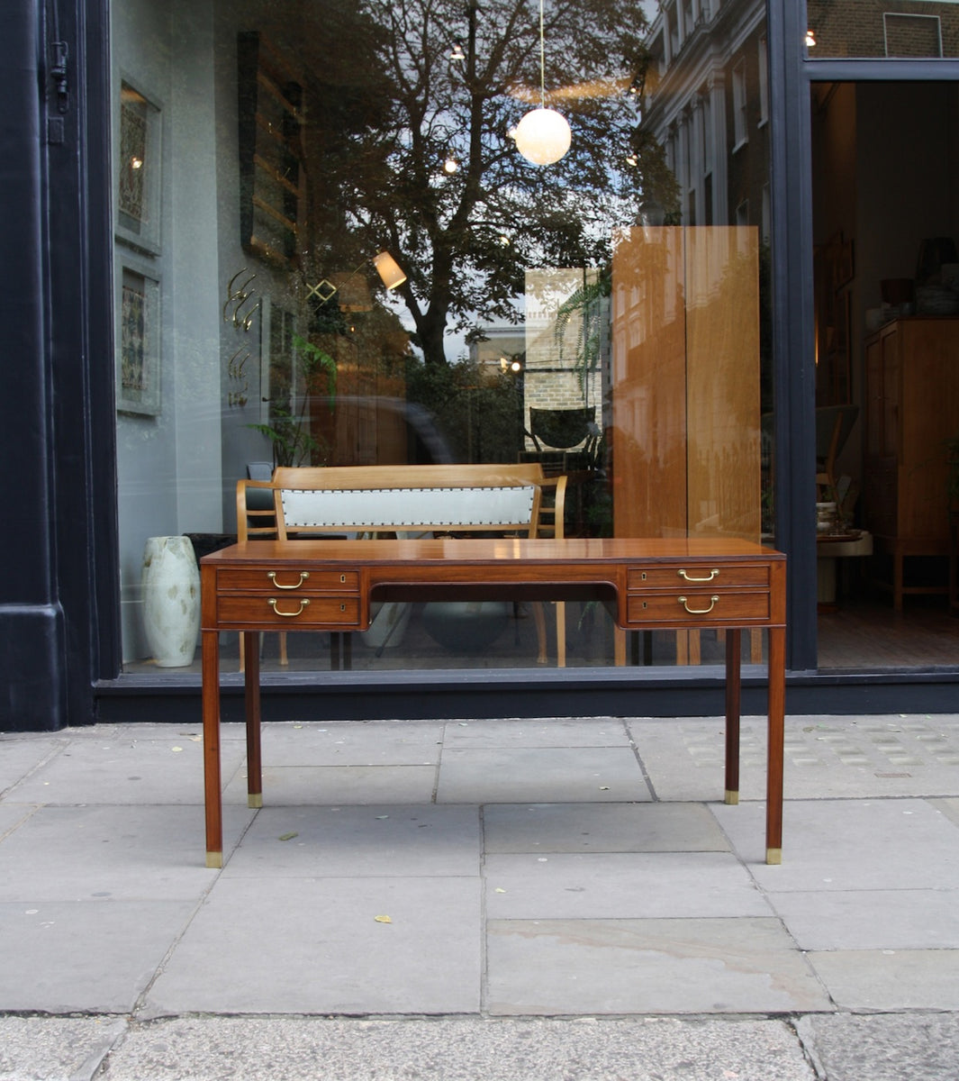 Rosewood and Brass Desk Ole Wanscher - Image 1