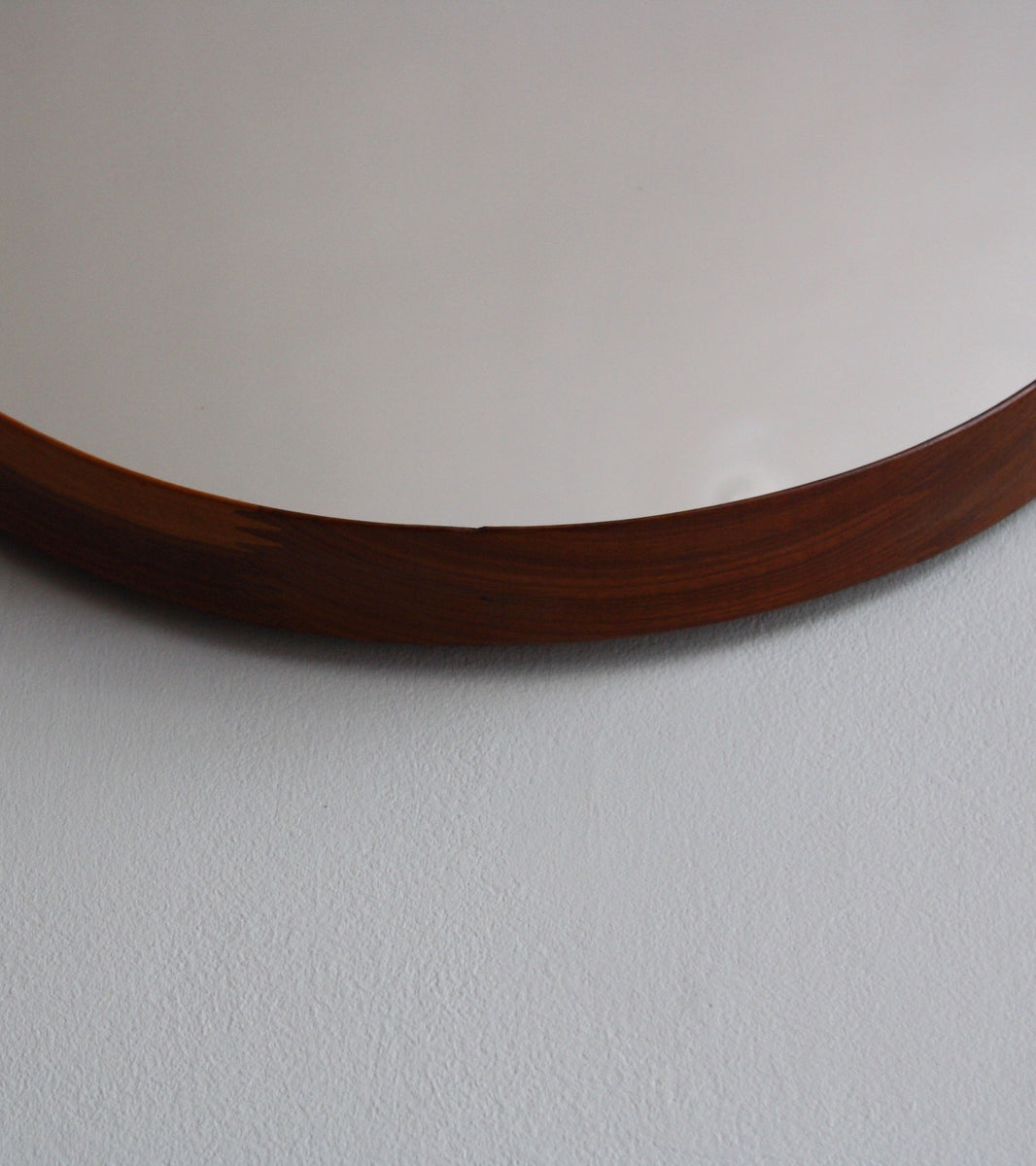 Round Teak Mirror Denmark, C. 1950 - Image 7